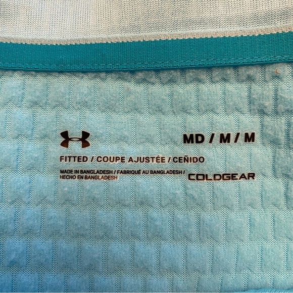 Under Armour Cold Gear Morning Mile 1/4 Zip Fitted Top Size Medium - Picture 9 of 12